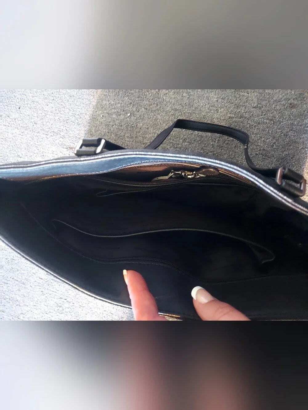 Michael Kors Black Leather Tote Bag